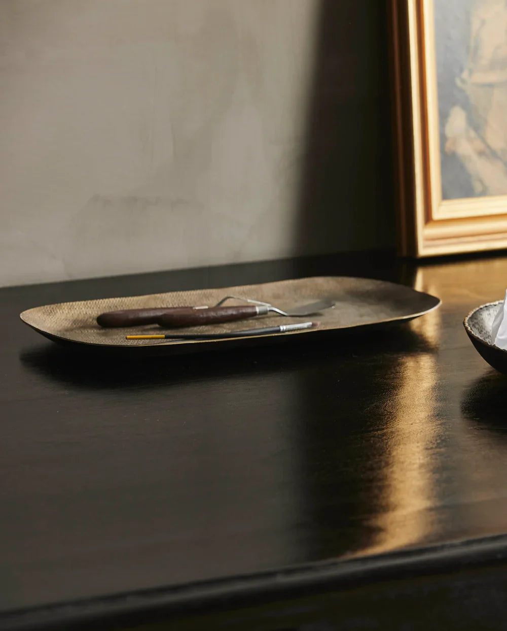 Danna Square Tray Antique Brass
