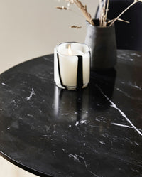 ERIE Cafe Table, Arnet Black Marble Top, ⌀70cm