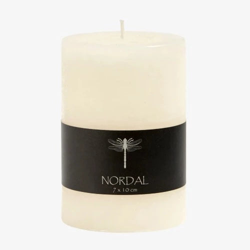 cream pillar candle