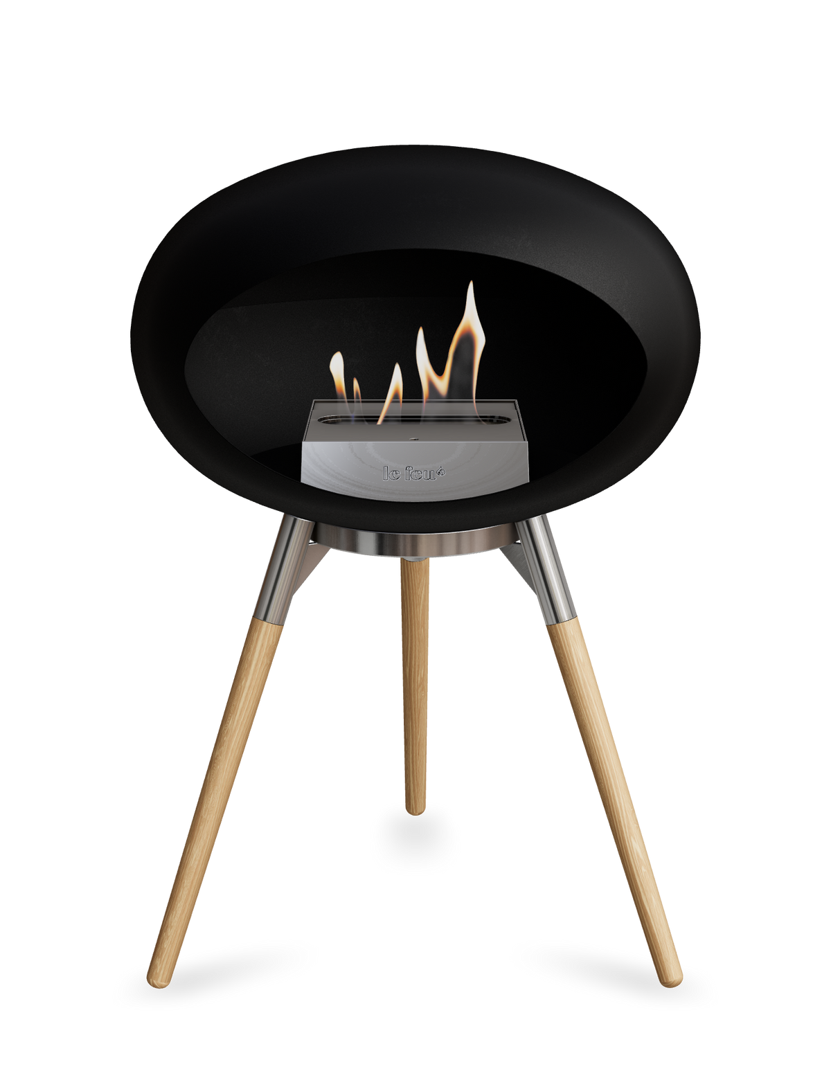 Le Feu Dome Ground Low – Freestanding Bioethanol Fireplace, Classic Size