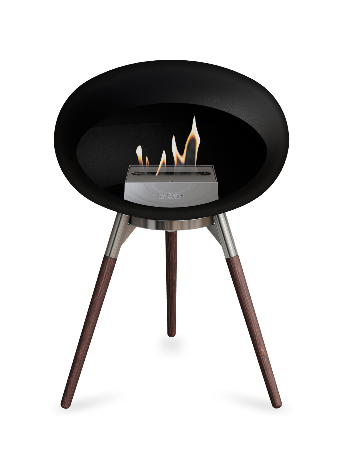Le Feu Dome Ground Low – Freestanding Bioethanol Fireplace, Classic Size