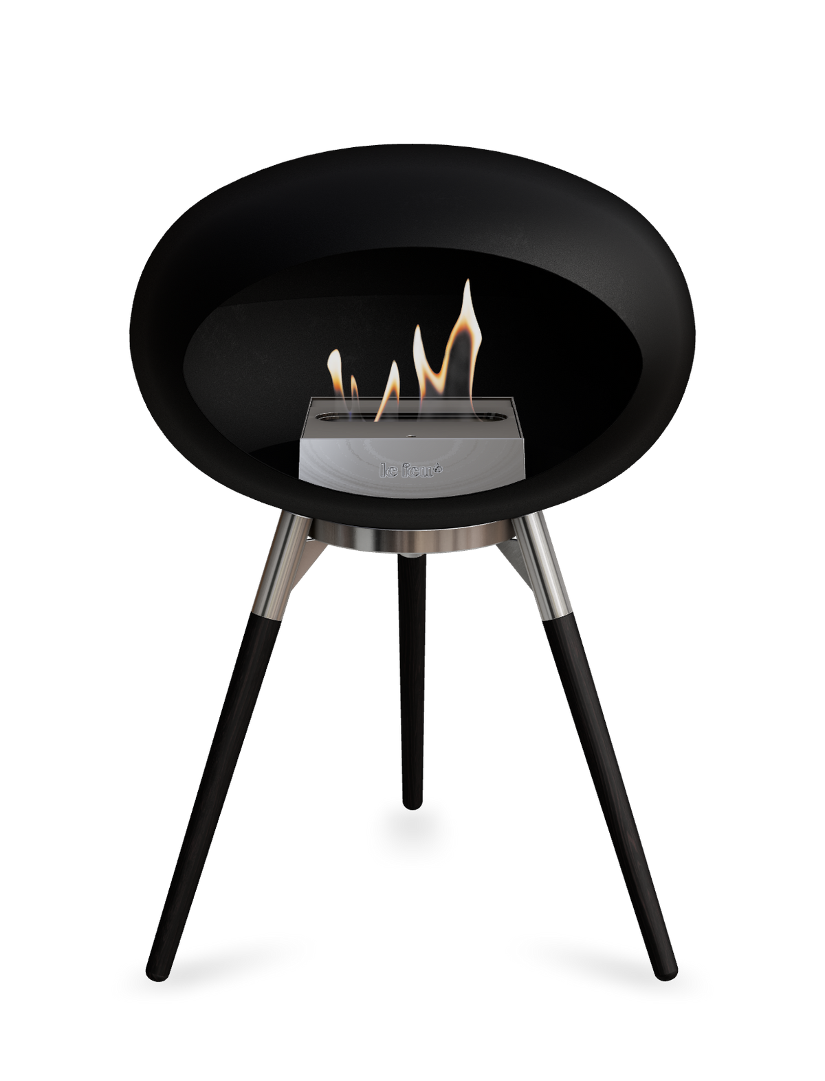 Le Feu Dome Ground Low – Freestanding Bioethanol Fireplace, Classic Size