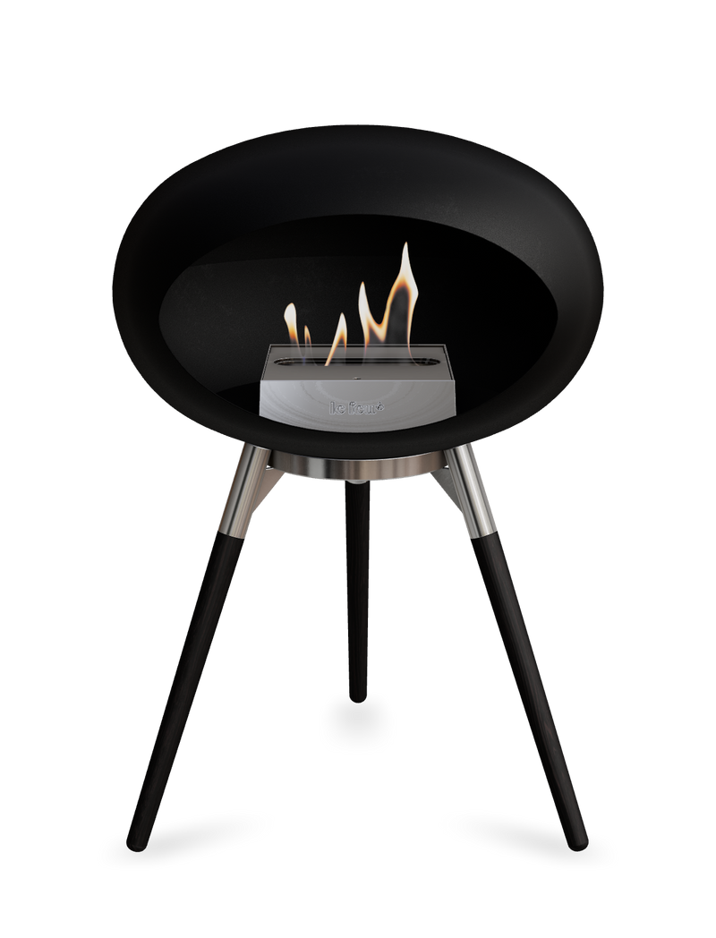Le Feu Dome Ground Low – Freestanding Bioethanol Fireplace, Classic Size