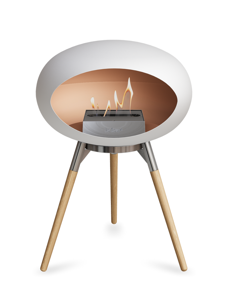 Le Feu Dome Ground Low – Freestanding Bioethanol Fireplace, Classic Size