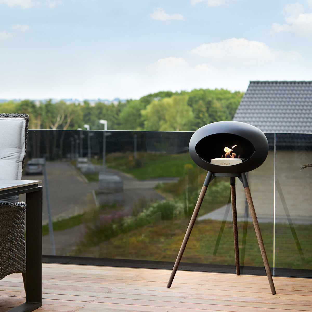 Le Feu Dome Ground High – Freestanding Bioethanol Fireplace (Classic 525)