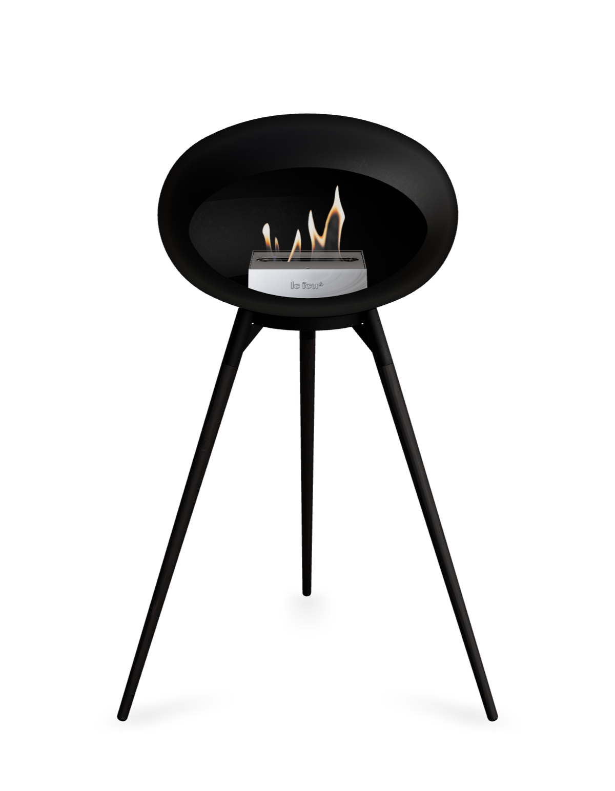 Le Feu Dome Ground High – Freestanding Bioethanol Fireplace (Classic 525)