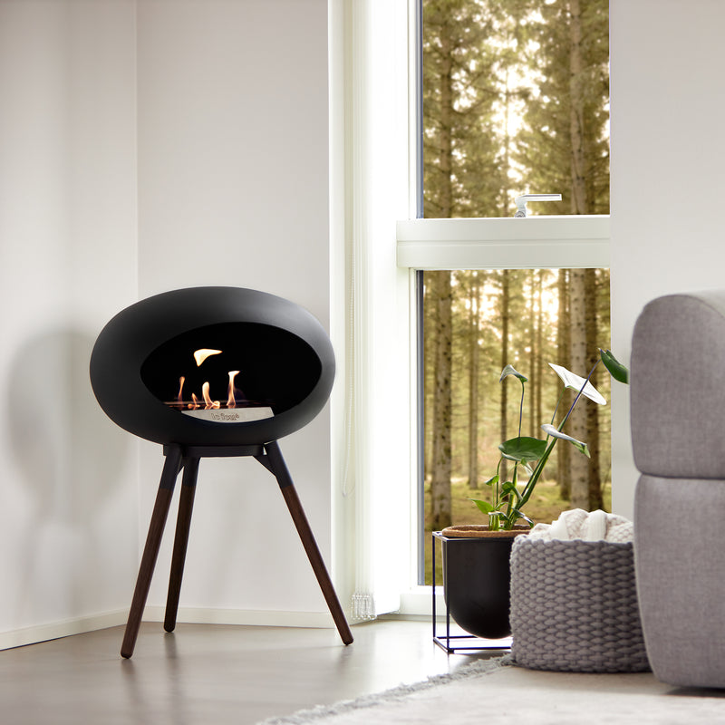 Le Feu Dome Ground Low – Freestanding Bioethanol Fireplace, Classic Size