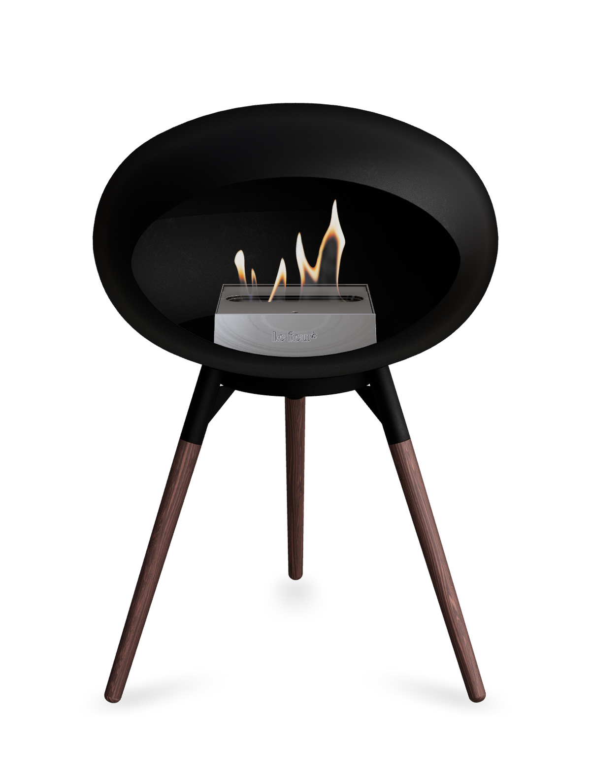 Le Feu Dome Ground Low – Freestanding Bioethanol Fireplace, Classic Size