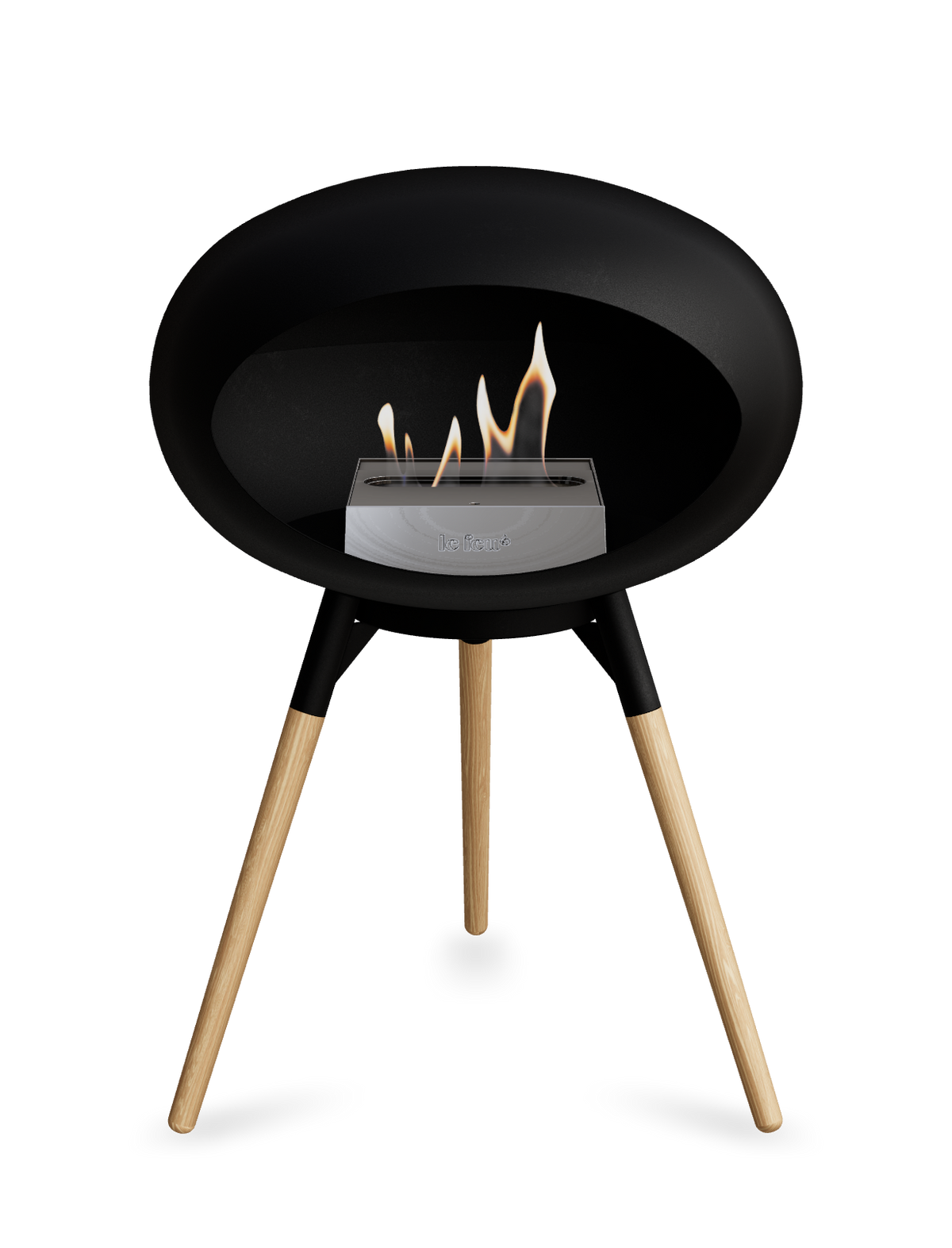 Le Feu Dome Ground Low – Freestanding Bioethanol Fireplace, Classic Size