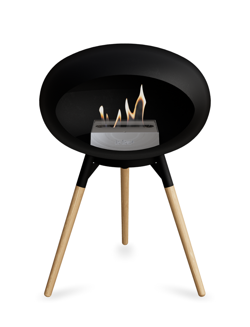 Le Feu Dome Ground Low – Freestanding Bioethanol Fireplace, Classic Size