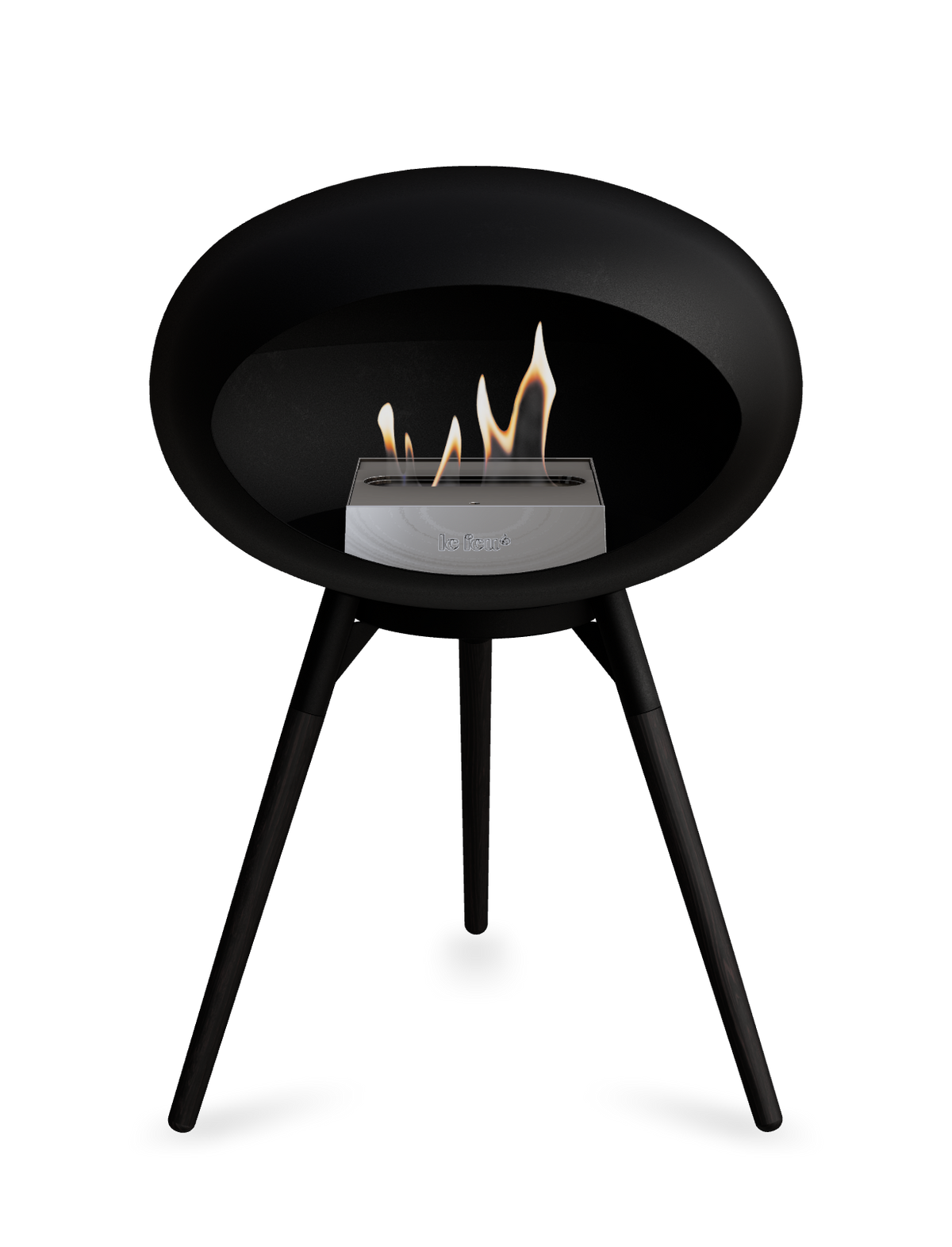 Le Feu Dome Ground Low – Freestanding Bioethanol Fireplace, Classic Size