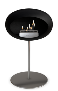 Le Feu Dome Steel Low – Bioethanol Fireplace, Classic Dome