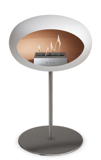 Le Feu Dome Steel Low – Bioethanol Fireplace, Classic Dome