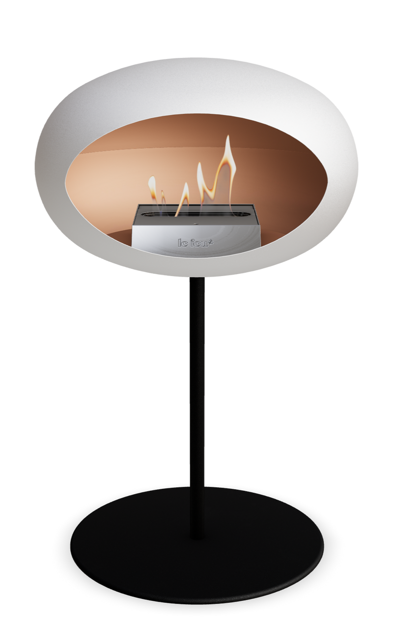Le Feu Dome Steel Low – Bioethanol Fireplace, Classic Dome