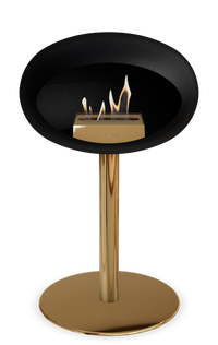 Le Feu Dome Steel Low – Bioethanol Fireplace, Classic Dome