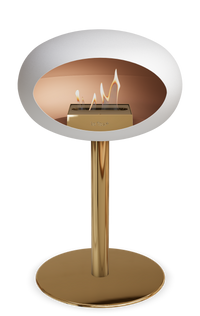 Le Feu Dome Steel Low – Bioethanol Fireplace, Classic Dome