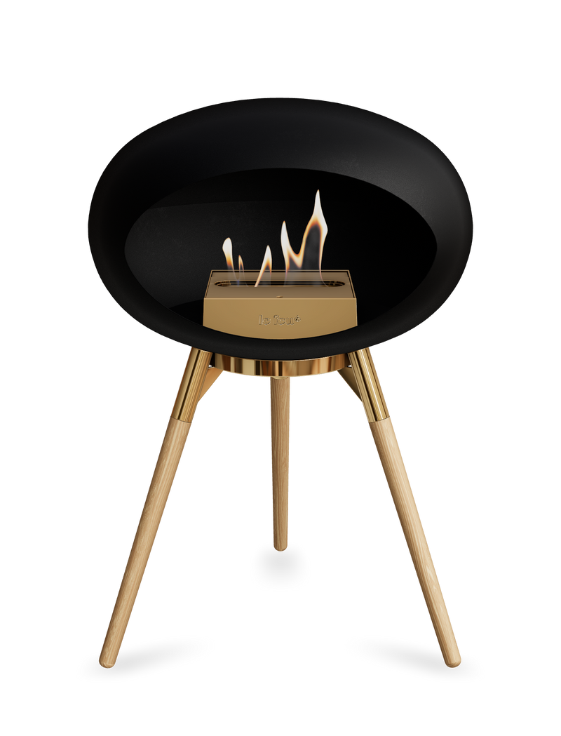 Le Feu Dome Ground Low – Freestanding Bioethanol Fireplace, Classic Size