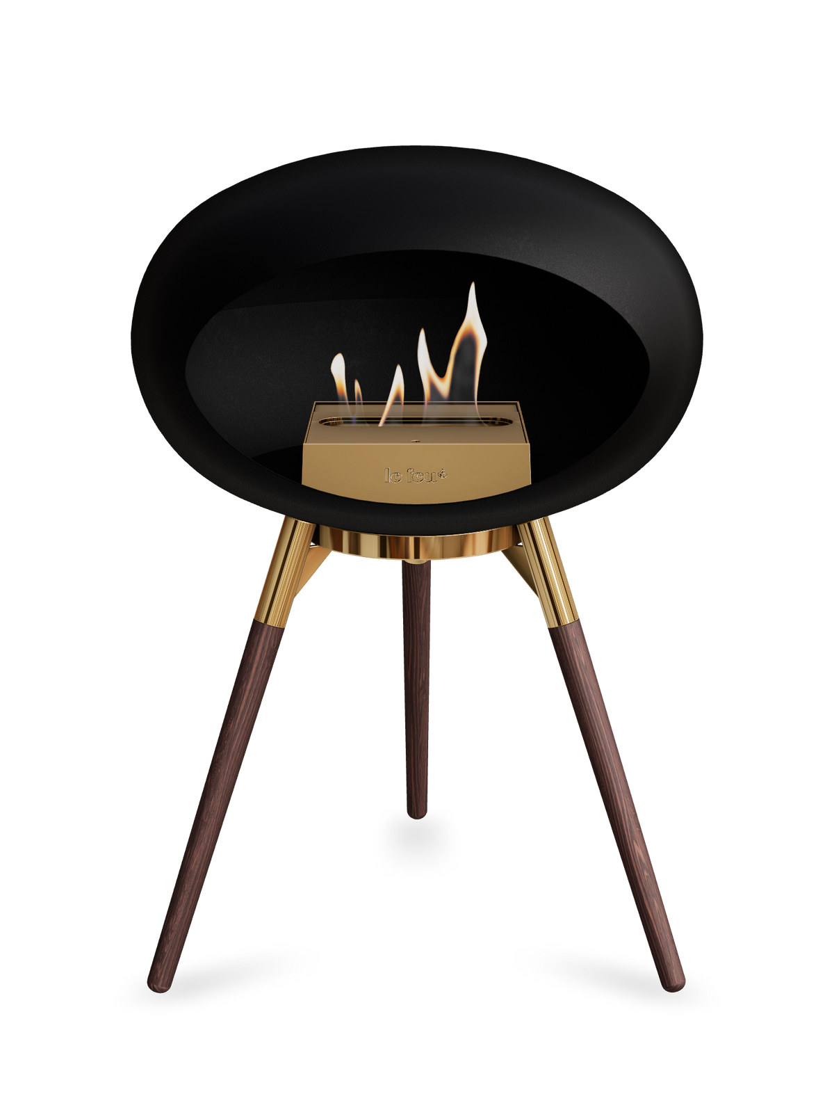Le Feu Dome Ground Low – Freestanding Bioethanol Fireplace, Classic Size