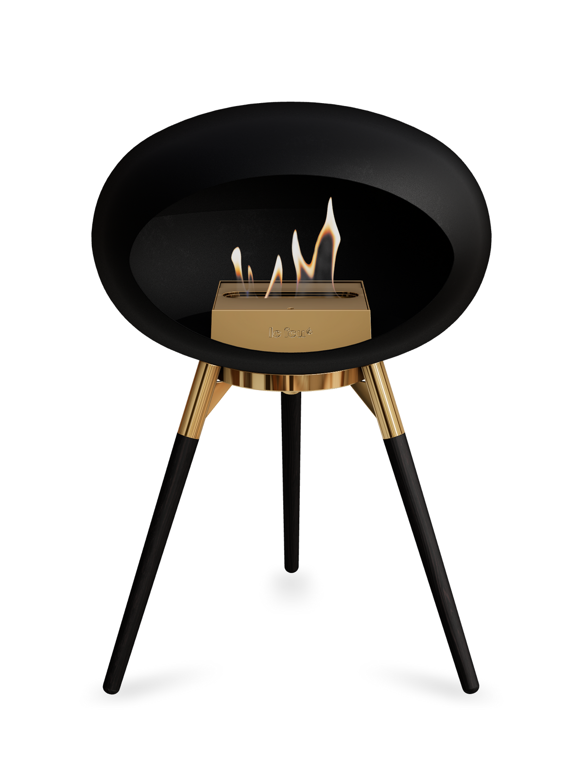 Le Feu Dome Ground Low – Freestanding Bioethanol Fireplace, Classic Size