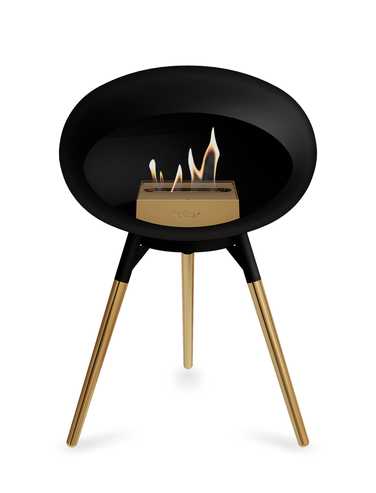 Le Feu Dome Ground Low – Freestanding Bioethanol Fireplace, Classic Size