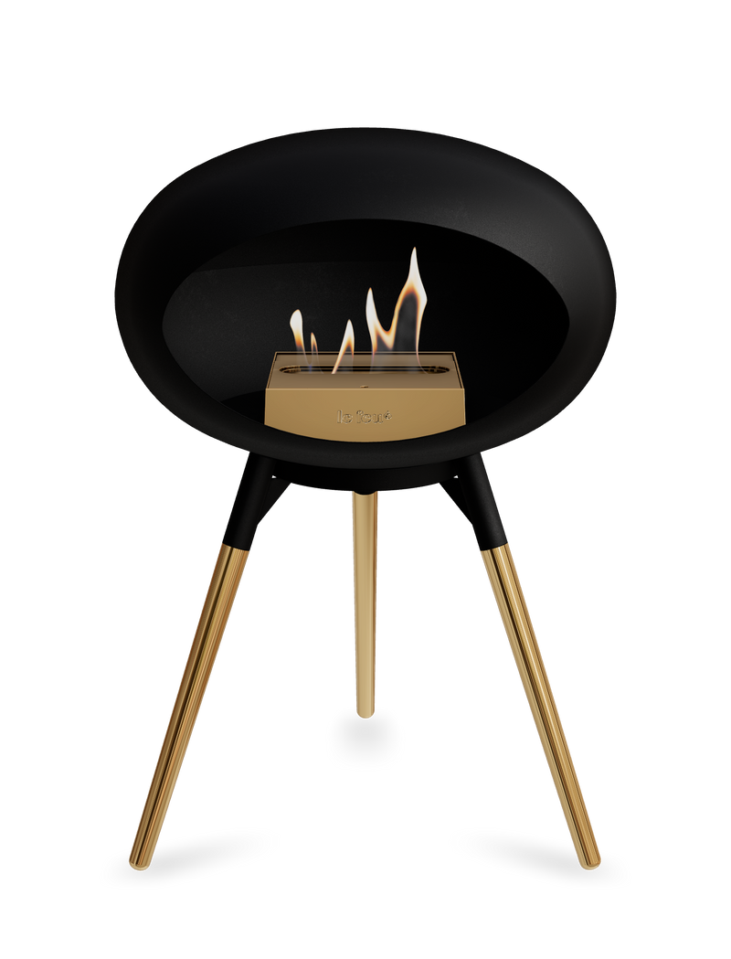 Le Feu Dome Ground Low – Freestanding Bioethanol Fireplace, Classic Size