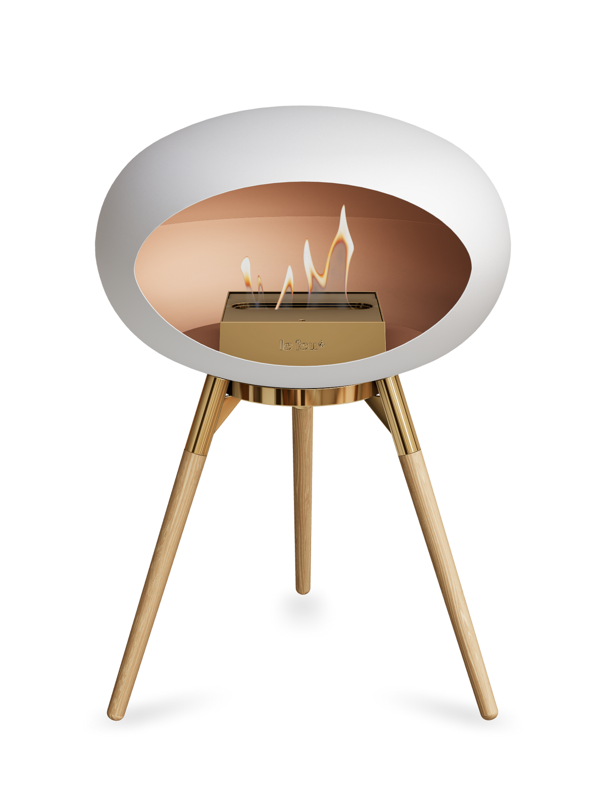 Le Feu Dome Ground Low – Freestanding Bioethanol Fireplace, Classic Size