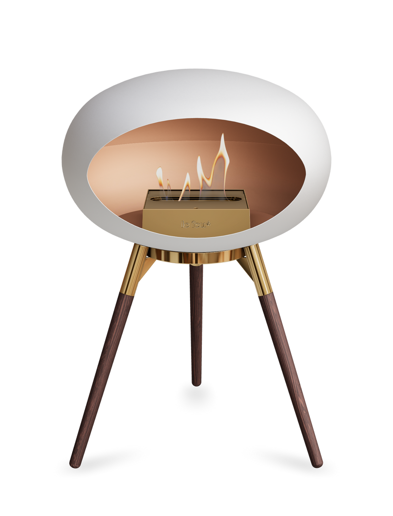 Le Feu Dome Ground Low – Freestanding Bioethanol Fireplace, Classic Size