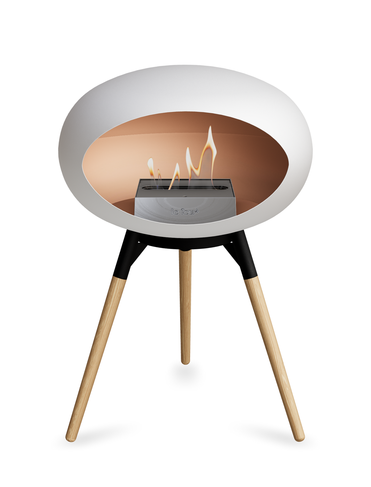 Le Feu Dome Ground Low – Freestanding Bioethanol Fireplace, Classic Size
