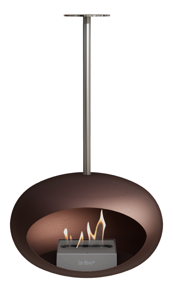 Le Feu Dome Sky – Ceiling-Hung Bioethanol Fireplace, Classic