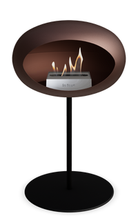 Le Feu Dome Steel Low – Bioethanol Fireplace, Classic Dome