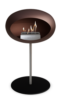 Le Feu Dome Steel Low – Bioethanol Fireplace, Classic Dome