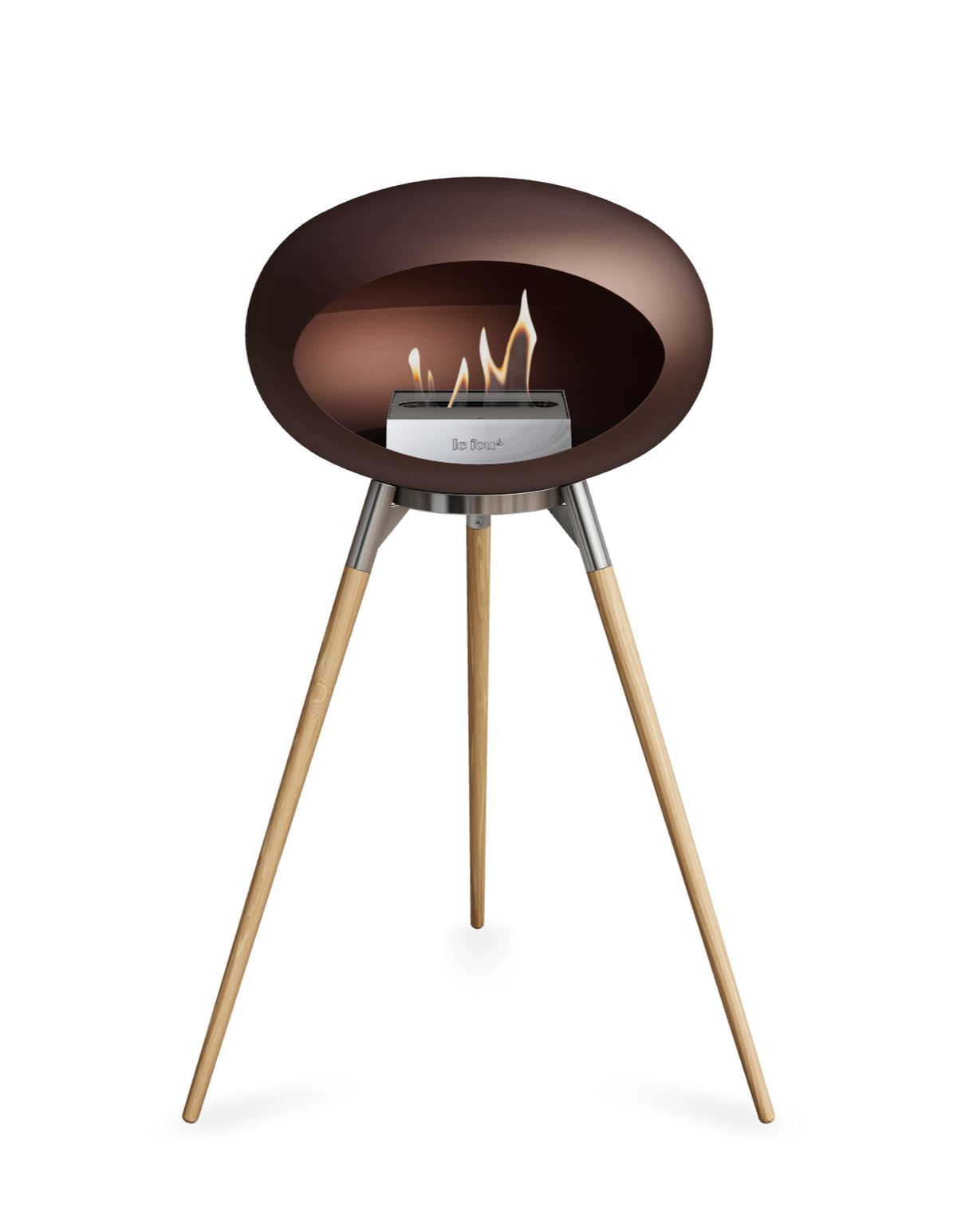Le Feu Dome Ground High – Freestanding Bioethanol Fireplace (Classic 525)