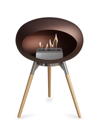 Le Feu Dome Ground Low – Freestanding Bioethanol Fireplace, Classic Size