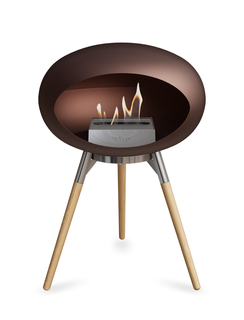 Le Feu Dome Ground Low – Freestanding Bioethanol Fireplace, Classic Size