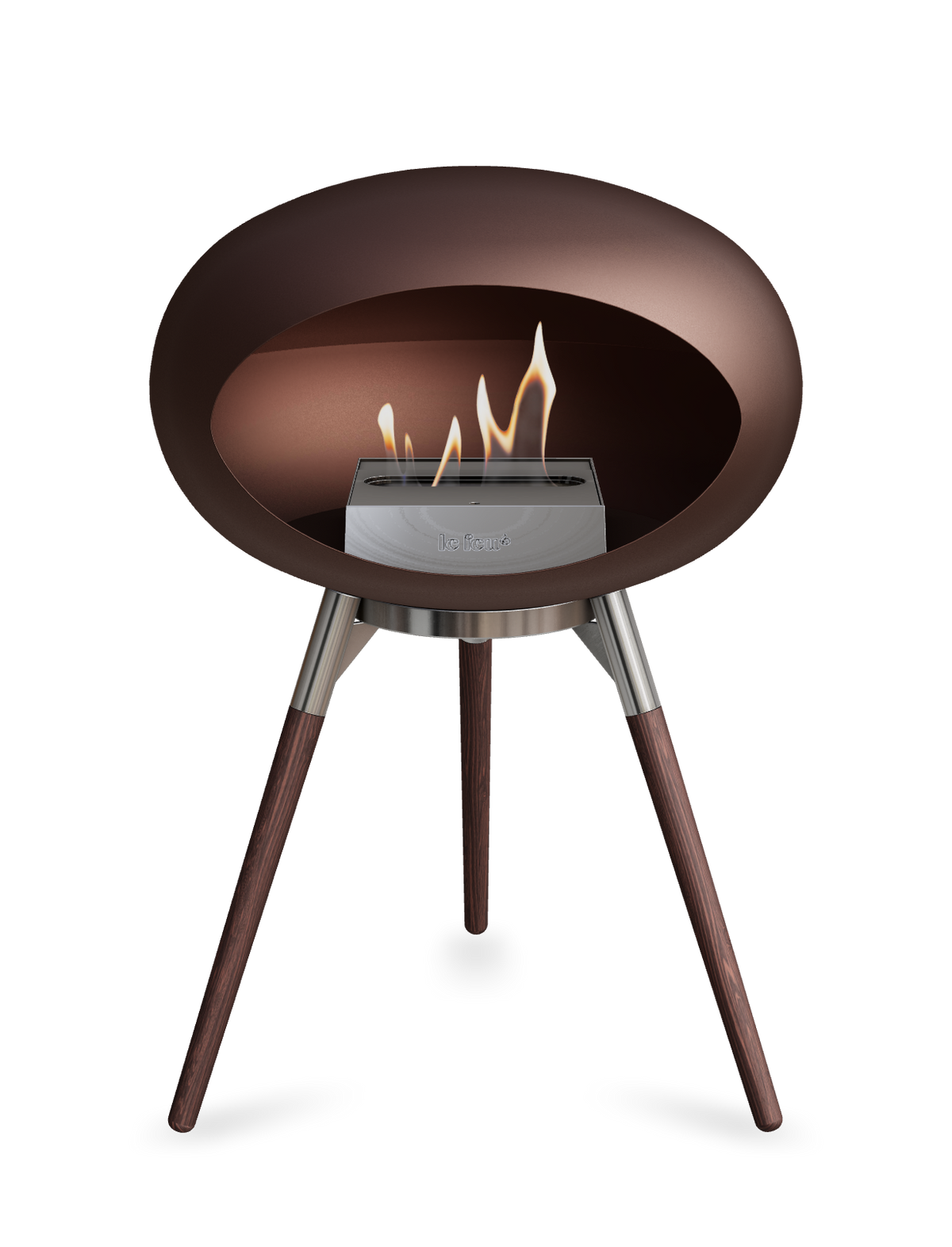 Le Feu Dome Ground Low – Freestanding Bioethanol Fireplace, Classic Size