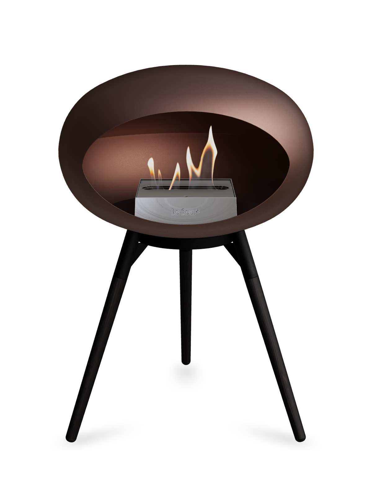 Le Feu Dome Ground Low – Freestanding Bioethanol Fireplace, Classic Size