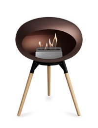 Le Feu Dome Ground Low – Freestanding Bioethanol Fireplace, Classic Size