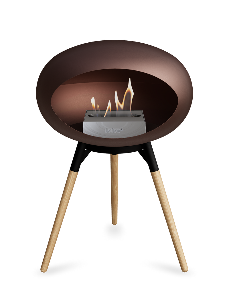 Le Feu Dome Ground Low – Freestanding Bioethanol Fireplace, Classic Size