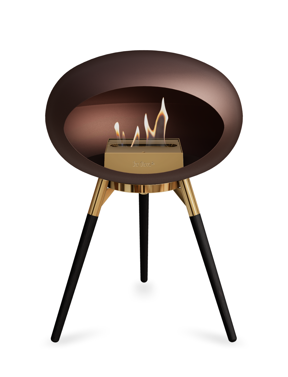 Le Feu Dome Ground Low – Freestanding Bioethanol Fireplace, Classic Size