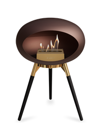 Le Feu Dome Ground Low – Freestanding Bioethanol Fireplace, Classic Size