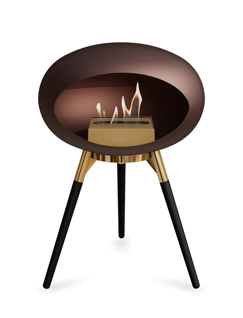 Le Feu Dome Ground Low – Freestanding Bioethanol Fireplace, Classic Size