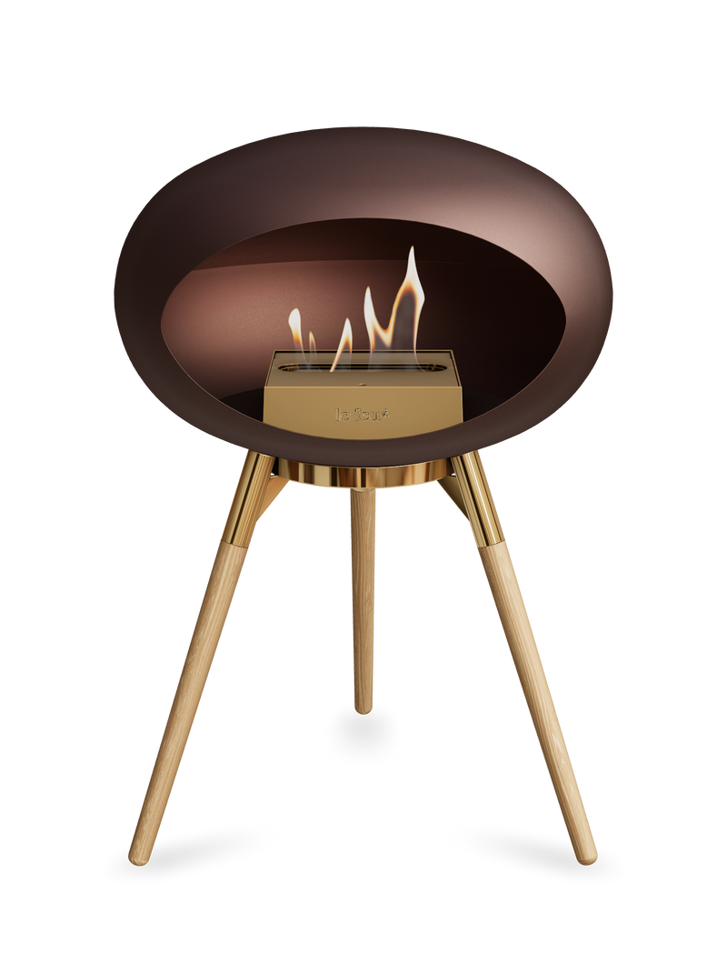 Le Feu Dome Ground Low – Freestanding Bioethanol Fireplace, Classic Size