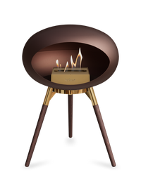 Le Feu Dome Ground Low – Freestanding Bioethanol Fireplace, Classic Size