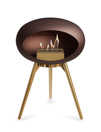 Le Feu Dome Ground Low – Freestanding Bioethanol Fireplace, Classic Size