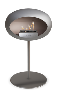 Le Feu Dome Steel Low – Bioethanol Fireplace, Classic Dome