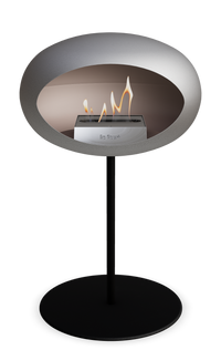 Le Feu Dome Steel Low – Bioethanol Fireplace, Classic Dome