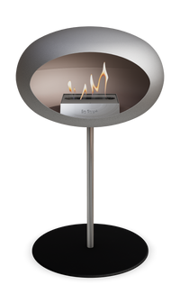 Le Feu Dome Steel Low – Bioethanol Fireplace, Classic Dome