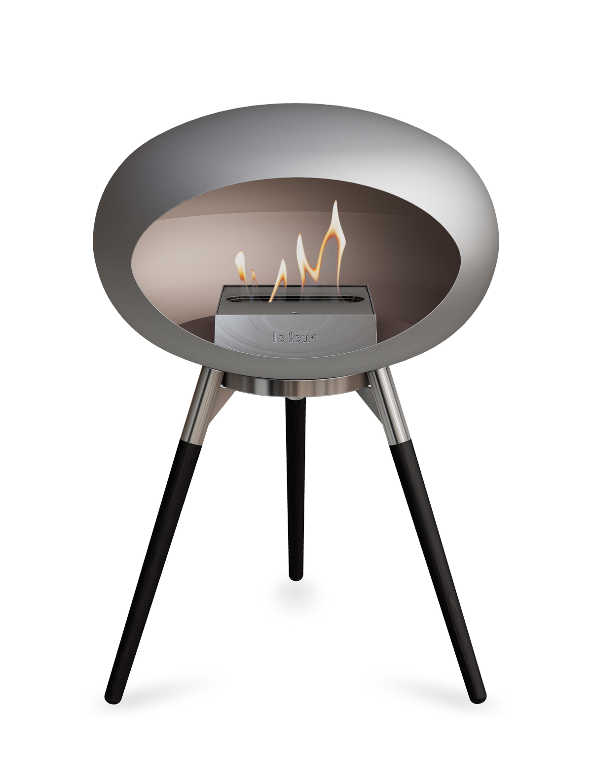 Le Feu Dome Ground Low – Freestanding Bioethanol Fireplace, Classic Size