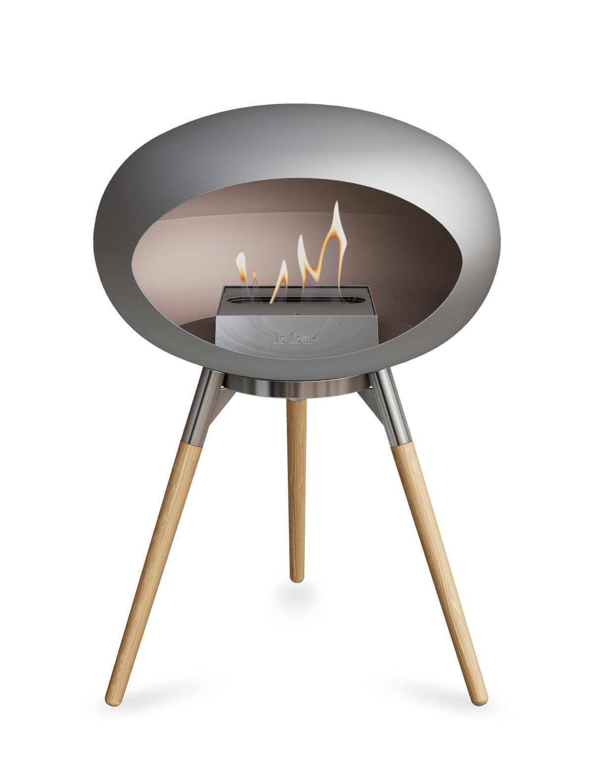 Le Feu Dome Ground Low – Freestanding Bioethanol Fireplace, Classic Size