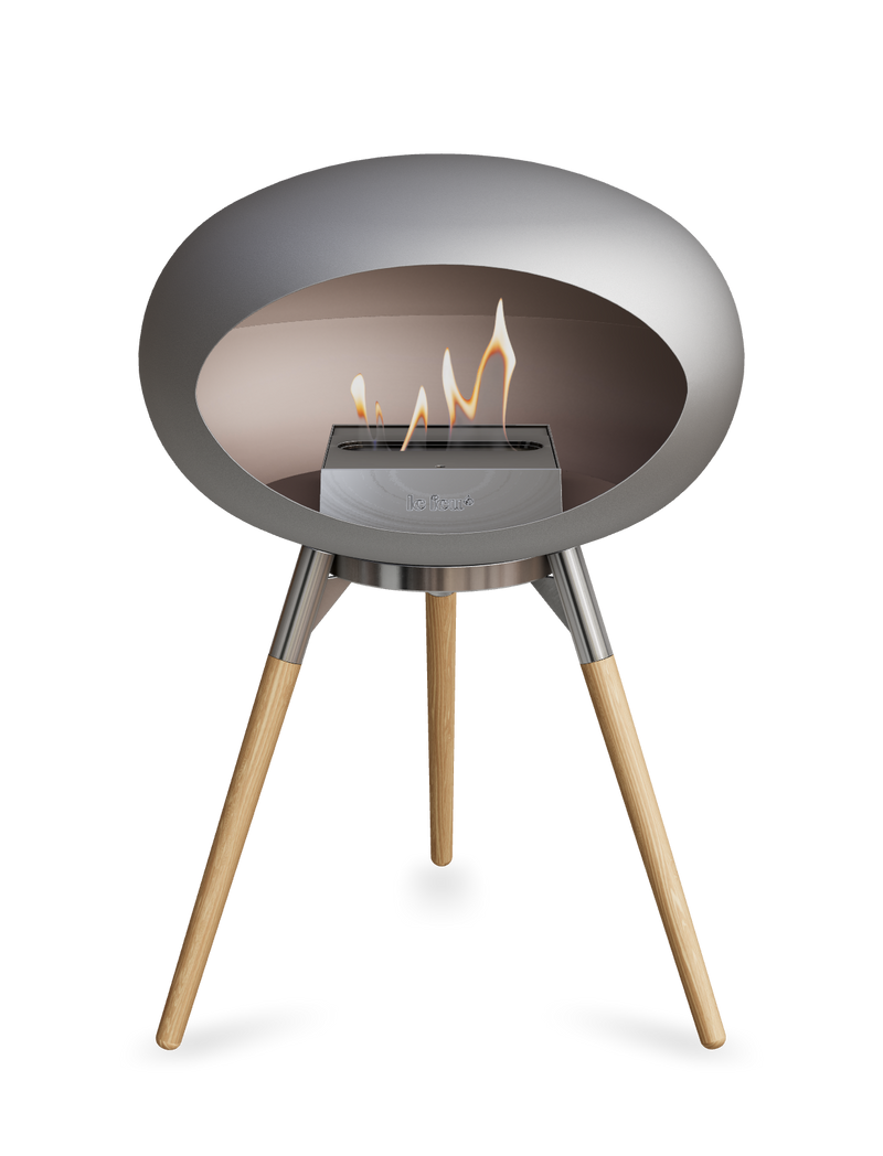 Le Feu Dome Ground Low – Freestanding Bioethanol Fireplace, Classic Size
